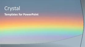  Presentation with rain sky - Theme featuring rainbow-phenomenon-after-summer-storm background and a seafoam green colored foreground