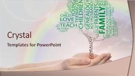  Presentation with education love - Slide set consisting of  background and a  colored foreground