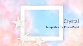  Presentation with sea rainbow - PPT layouts enhanced with rainbow-sky-cloud-background-border background and a sky blue colored foreground