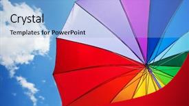  Presentation with sky rainbow - Slide set with flatter - there hath been many great background and a gray colored foreground