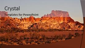  Presentation with australia engineer - PPT theme enhanced with rainbow valley nt australia background and a light gray colored foreground