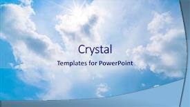  Presentation with blue sky - Cool new theme with raincloud - cloud in blue sky backdrop and a  colored foreground