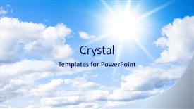  Presentation with skies - Amazing presentation design having raincloud - clouds and skies in brightest backdrop and a sky blue colored foreground