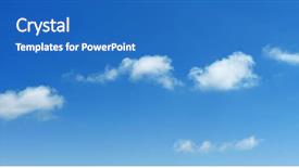  Presentation with blue sky - Theme with raincloud - clouds in the blue sky background and a  colored foreground