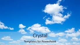  Presentation with sky blue - Audience pleasing PPT theme consisting of raincloud - clouds in the blue sky backdrop and a light blue colored foreground