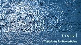  Presentation with weather - Cool new slide set with raindrops on a water surface backdrop and a ocean colored foreground