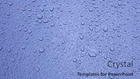  Presentation with metallic - Audience pleasing slides consisting of raindrops-on-metallic-surface backdrop and a light blue colored foreground