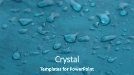  Presentation with tent - Presentation theme with tentang abstrack - raindrops on the green tent background and a ocean colored foreground