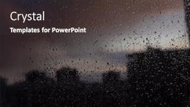  Presentation with background - PPT layouts having raindrops-on-the-window-against background and a dark gray colored foreground