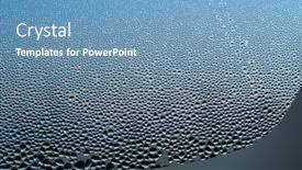  Presentation with street - PPT layouts consisting of raindrops-on-the-window-glass background and a teal colored foreground