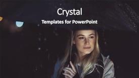  Presentation with under umbrella - Slides consisting of rainfall - portrait of a beautiful thoughtful background and a dark gray colored foreground