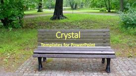  Presentation with rainy day - Audience pleasing presentation design consisting of old wall of broken red brick made from clay backdrop and a coral colored foreground