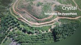  Presentation with deforestation - Slide deck enhanced with rainforest logging for oil background and a gray colored foreground