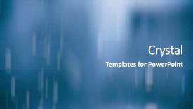  Presentation with winter blue - PPT theme with raining abstract blue winter background background and a teal colored foreground