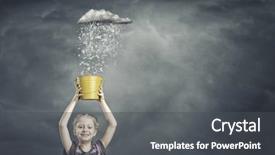  Presentation with hunger games catching fire - Slides with raining letters - little cute girl catching pouring background and a  colored foreground