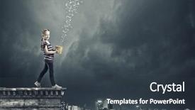  Presentation with hunger games catching fire - Slides having raining letters - little cute girl catching pouring background and a  colored foreground