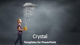  Presentation with jesus pouring water - Amazing theme having raining letters - little cute girl catching pouring backdrop and a  colored foreground