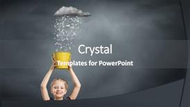  Presentation with jesus pouring water - Slides featuring raining letters - little cute girl catching pouring background and a  colored foreground