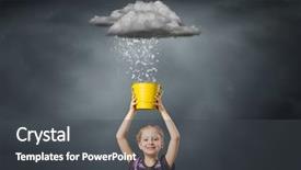  Presentation with hunger games catching fire - Slides having raining letters - little cute girl catching pouring background and a  colored foreground