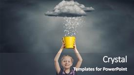  Presentation with jesus pouring water - Cool new presentation with raining letters - little cute girl catching pouring backdrop and a  colored foreground