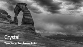  Presentation with late - Beautiful slide deck featuring raining stroms - late evening photo backdrop and a dark gray colored foreground