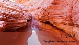  Presentation with scene - Amazing PPT layouts having rainwater - happy canyon fantastic scene unusual backdrop and a red colored foreground