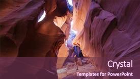  Presentation with destination - Presentation theme having rainwater - happy canyon fantastic scene unusual background and a tawny brown colored foreground