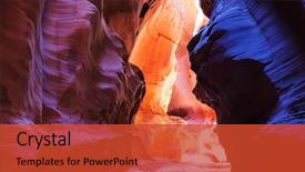  Presentation with scene - Slide set enhanced with rainwater - happy canyon fantastic scene unusual background and a red colored foreground