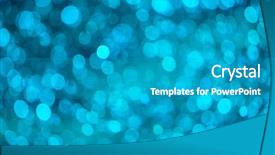  Presentation with water drops in blue tone - Slide set with rainwater - refreshing blue watery blurry background background and a teal colored foreground