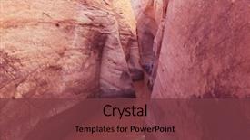  Presentation with grand canyon - Presentation design featuring rainwater - slot canyon in grand staircase background and a tawny brown colored foreground