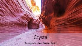  Presentation with grand canyon - PPT layouts with rainwater - slot canyon in grand staircase background and a lemonade colored foreground