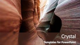  Presentation with panorama from bryce canyon national - Slide deck featuring rainwater - slot canyon in grand staircase background and a tawny brown colored foreground