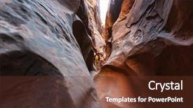  Presentation with panorama from bryce canyon national - Cool new slides with rainwater - slot canyon in grand staircase backdrop and a tawny brown colored foreground
