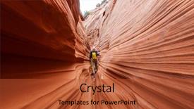  Presentation with slot machine in the casino - Amazing slide deck having rainwater - slot canyon in grand staircase backdrop and a red colored foreground