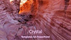  Presentation with panorama from bryce canyon national - Theme enhanced with rainwater - slot canyon in grand staircase background and a violet colored foreground