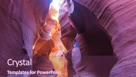  Presentation with grand canyon - Beautiful PPT layouts featuring rainwater - slot canyon in grand staircase backdrop and a tawny brown colored foreground