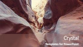  Presentation with grand canyon - Colorful PPT layouts enhanced with rainwater - slot canyon in grand staircase backdrop and a coral colored foreground