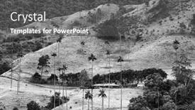  Presentation with alpine - Colorful slide deck enhanced with rainy-alpine-landscape-of-cocora backdrop and a gray colored foreground