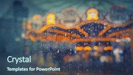  Presentation with glass - PPT layouts enhanced with retro styled and colored bacground background and a ocean colored foreground