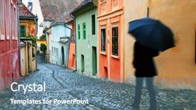  Presentation with sighisoara - Amazing slides having rainy day in sighisoara transylvania romania backdrop and a seafoam green colored foreground