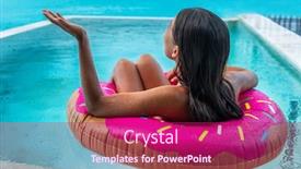  Presentation with tropical storm - Beautiful PPT layouts featuring rainy-day-on-caribbean backdrop and a violet colored foreground