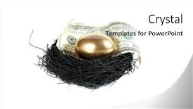  Presentation with rainy day - Colorful PPT layouts enhanced with rainy day savings account 401k backdrop and a white colored foreground