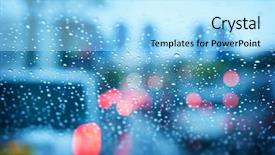  Presentation with traffic - Slide deck enhanced with rainy day traffic abstract traffic background and a arctic colored foreground