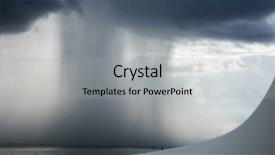  Presentation with thunderstorm - Cool new presentation theme with rainy efect - thunderstorm cloudburst the effective sky backdrop and a light gray colored foreground