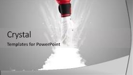  Presentation with cloud and virtual - PPT layouts featuring raised dead - hand breaking out from cloud background and a  colored foreground