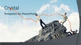  Presentation with growth chart - Amazing slide deck having fresh yellow ripe maracuya tropical backdrop and a white colored foreground