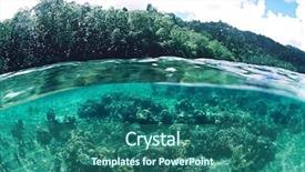  Presentation with raja ampat - Theme with raja ampat - person kayaking surface level view background and a  colored foreground