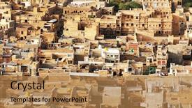  Presentation with rajasthan - Cool new slide set with rajputs - aerial view of jaisalmer rajasthan backdrop and a coral colored foreground