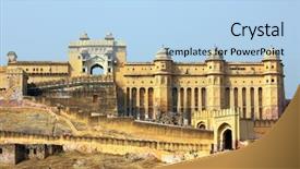  Presentation with india fort - Amazing PPT layouts having rajputs - amber fort in jaipur rajasthan backdrop and a  colored foreground