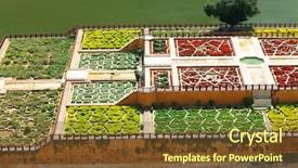  Presentation with india fort - Beautiful theme featuring rajputs - amber fort in jaipur rajasthan backdrop and a tawny brown colored foreground